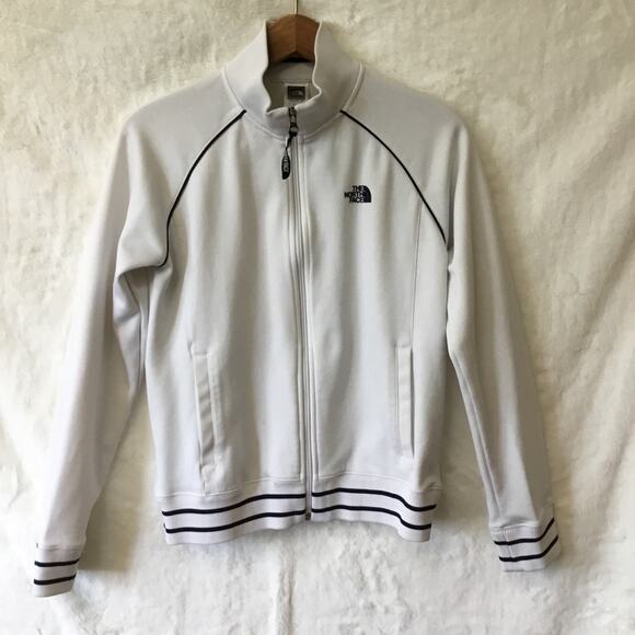 The North Face Girl White Track Jacket - Picture 1 of 13